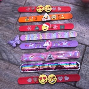 Bundle of 8 Slap Bracelets!